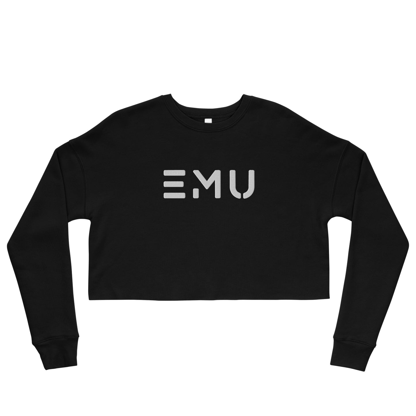 EMU Embroidered Women's Crop Crew Sweatshirt